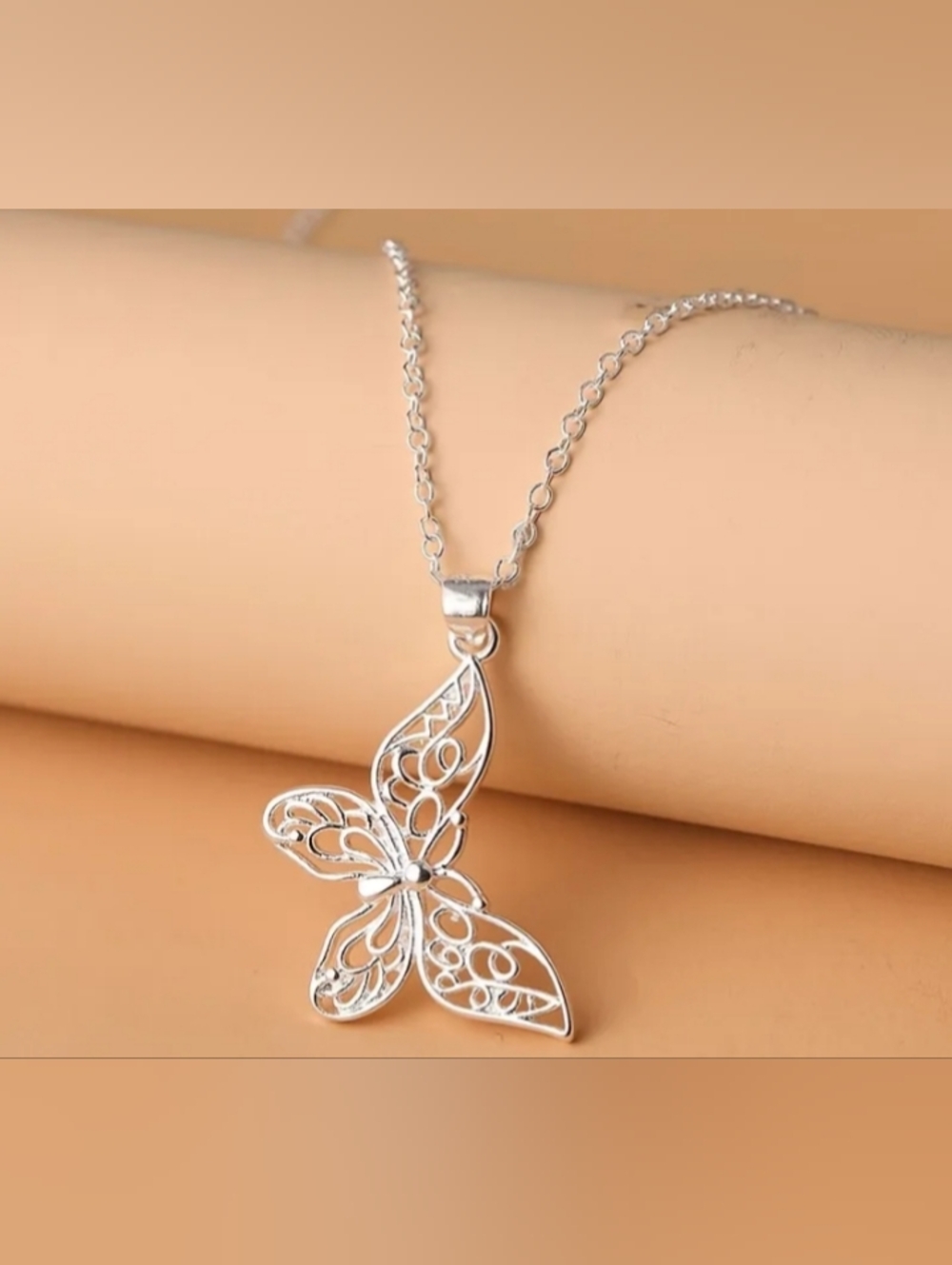 ❤️K $10 Each Or Bundle 4/$20 Silver Butterfly Pendant Necklace